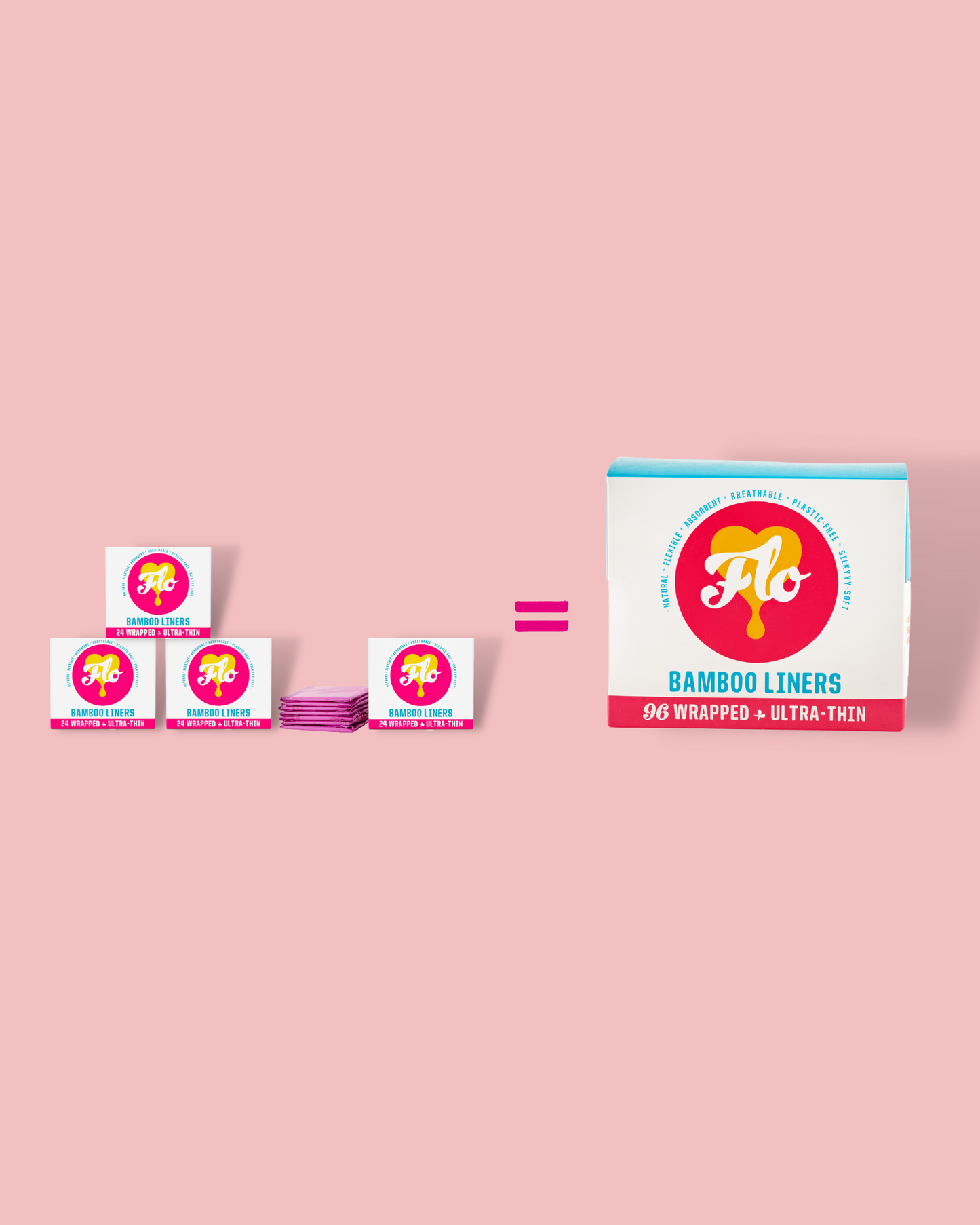 FLO Bamboo Panty Liners Megapack