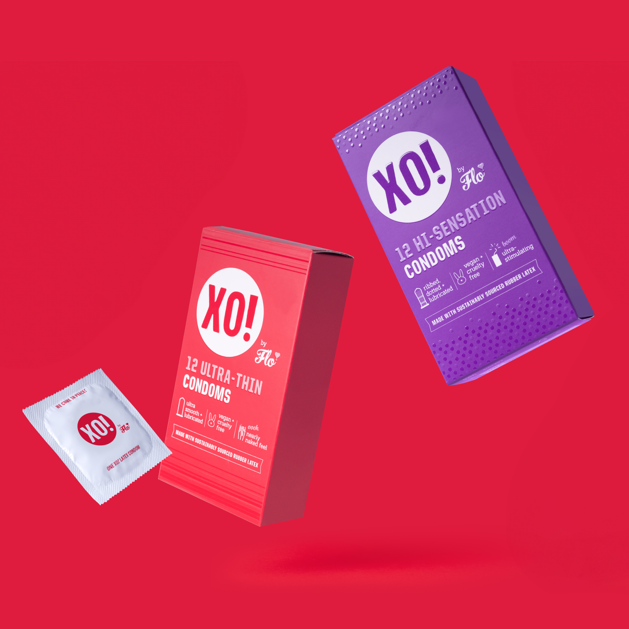 XO by Flo! Condoms Here We Flo XO by Flo! Condoms Here We Flo