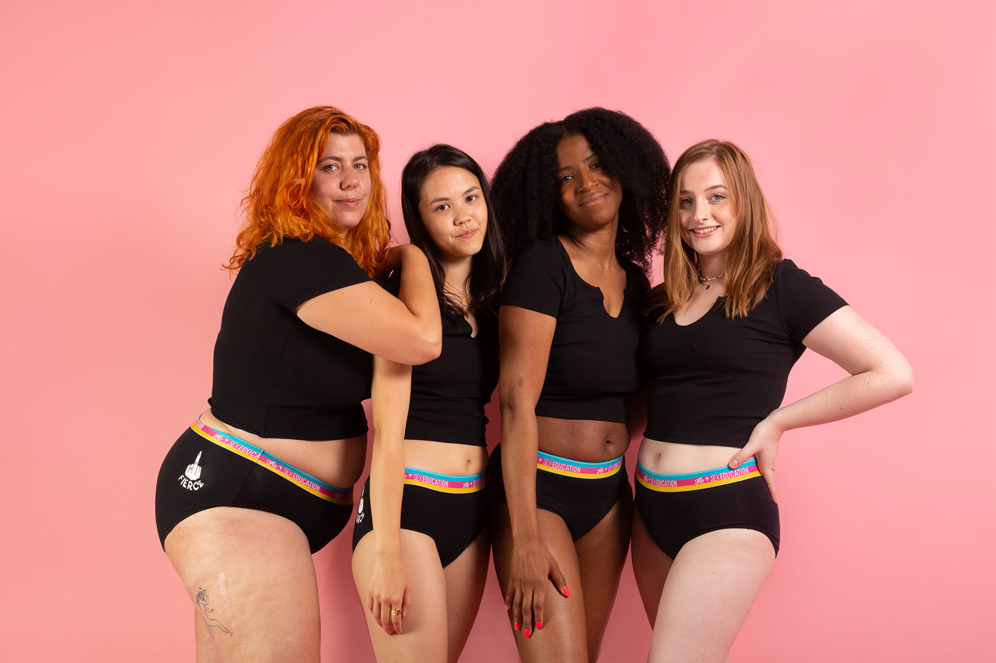 FLO X Sex Ed Reusable Period Pants (Black)