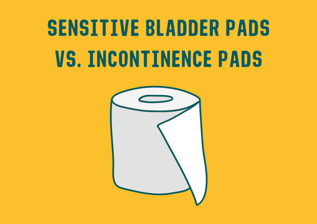 What is the difference between sensitive bladder pads and incontinence