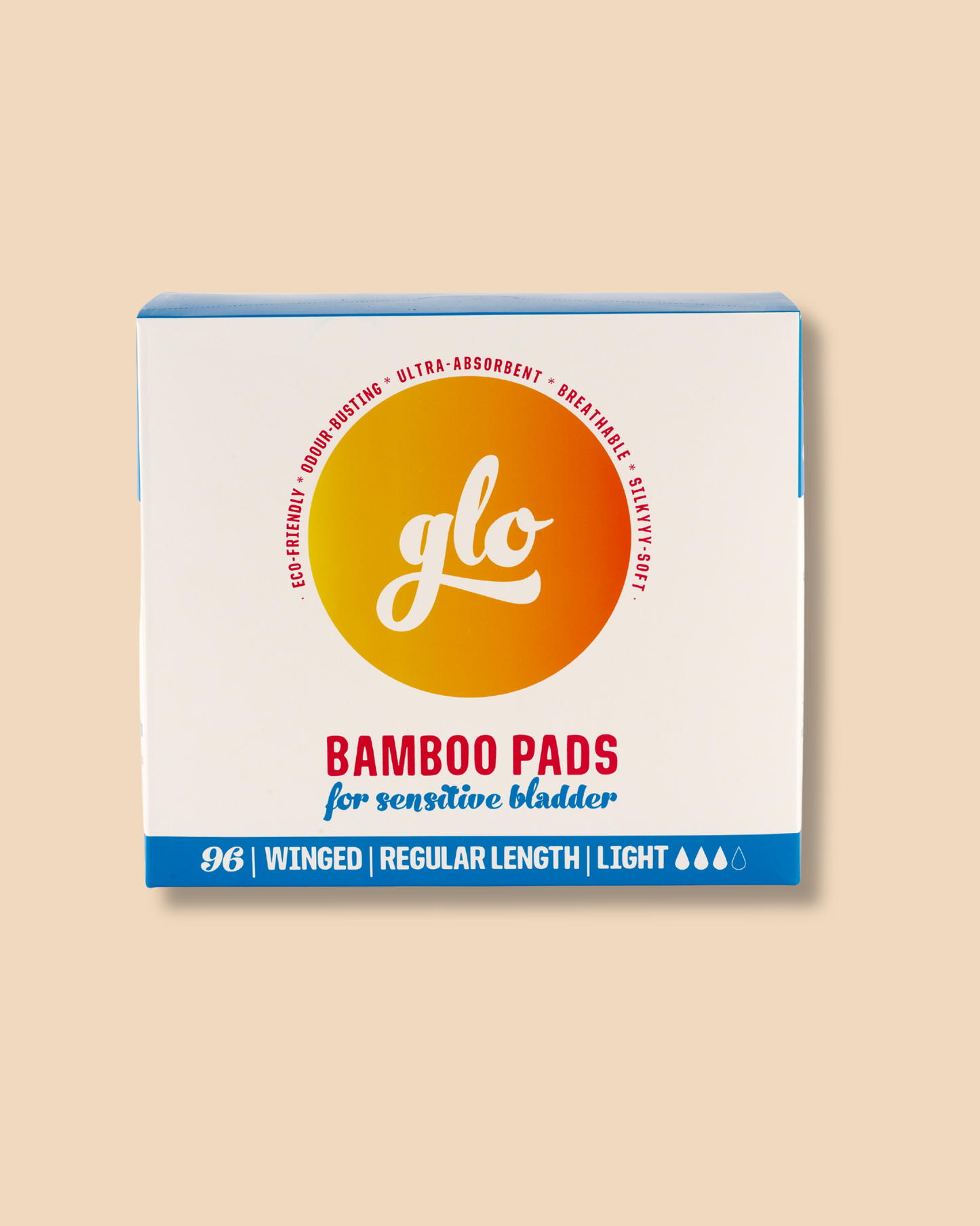 Glo Light Incontinence Bamboo Pads Megapack