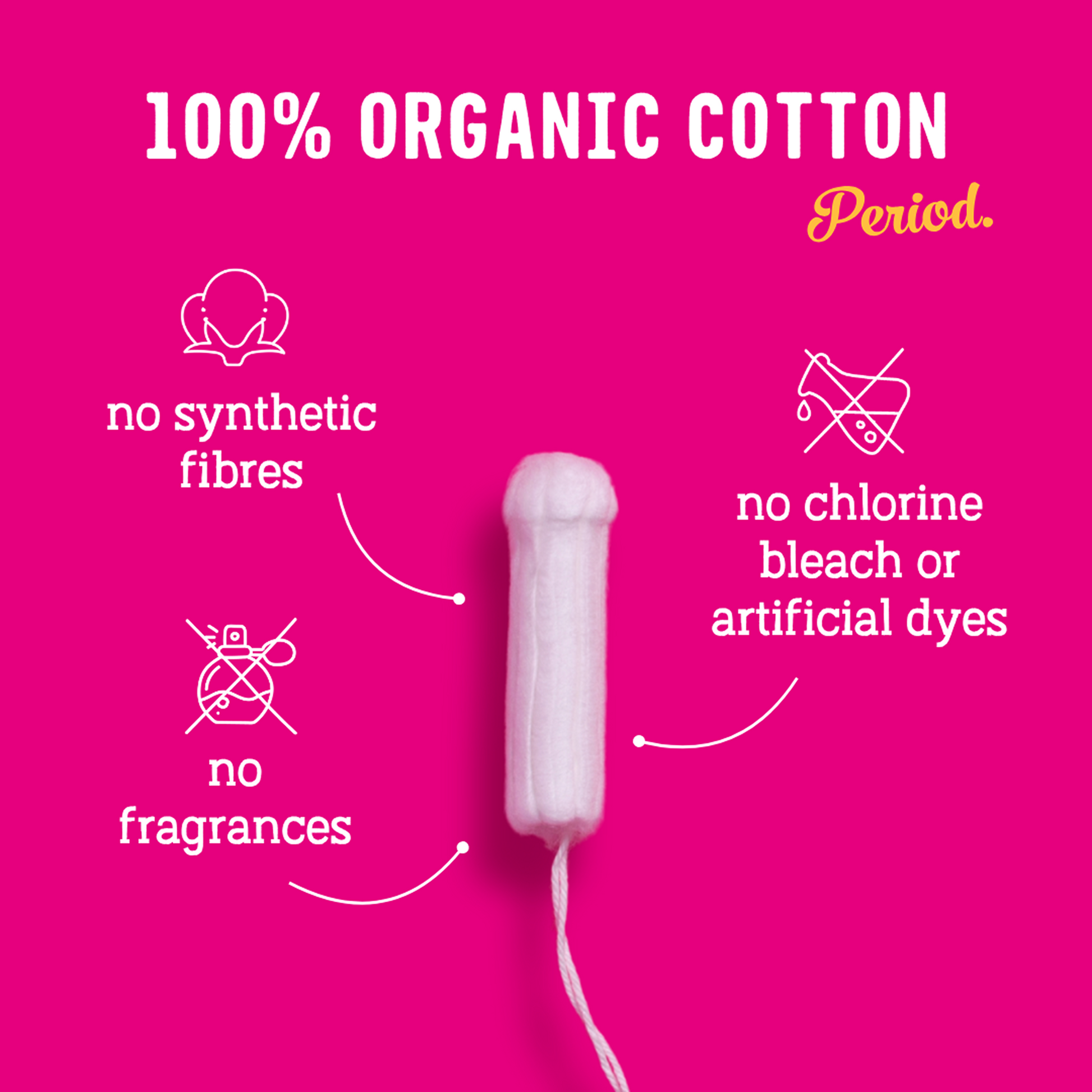 Organic Cotton Tampons